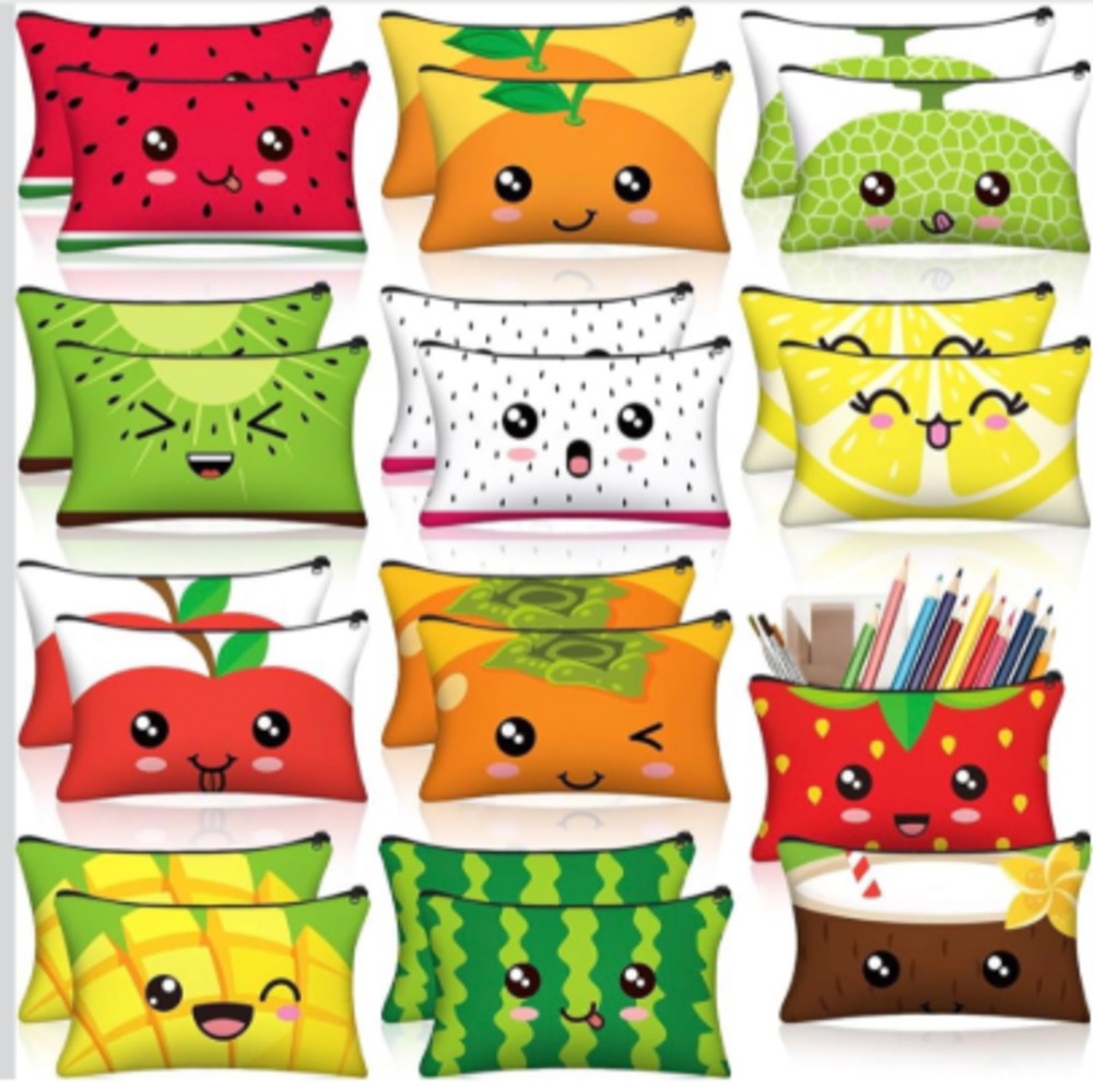 Fruit Spacious Zipper Pencil Case/Travel Pouch